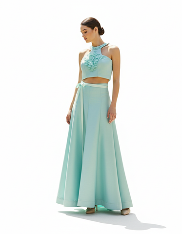 Vestido de Dos Piezas  |  Azul Tiffany