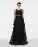 VESTIDO ELEGANCIA ETERNA EN TUL Y ENCAJE