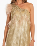 Vestido de cóctel | Dorado