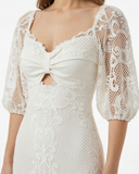 VESTIDO MIDI "GUIPUR MAJESTY"