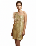 Vestido de cóctel | Dorado